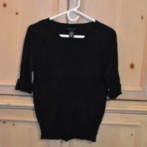 New York & Company Sheer Sweater with 3/4 sleeve